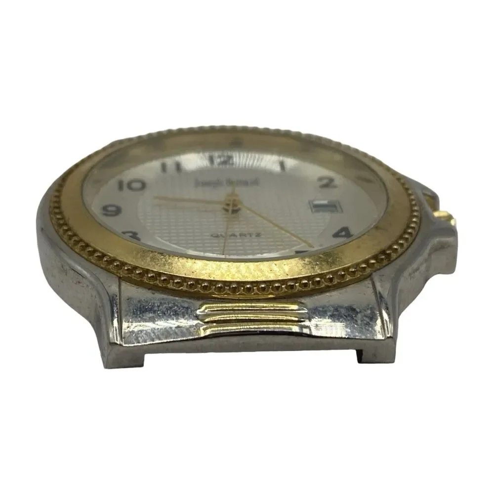 Joseph Bernard Men's Two Tone Quartz Date Watch JB302 Needs Battery